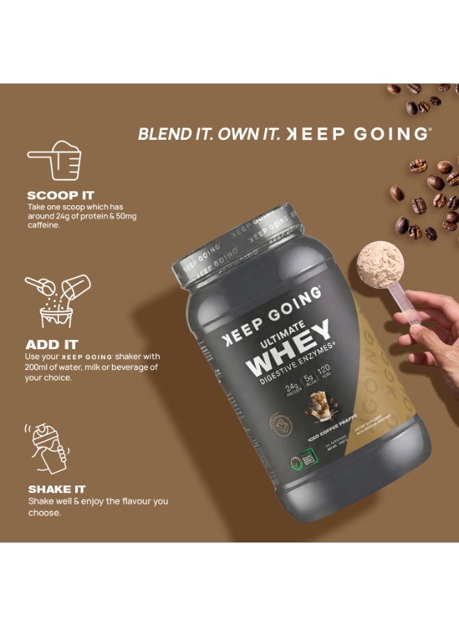 Keep Going Ultimate Whey Digestive Enzymes+ Coffee Frappe - Image 3